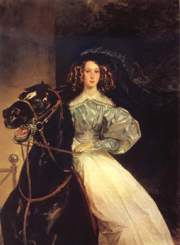Karl Briullov Rider oil painting picture